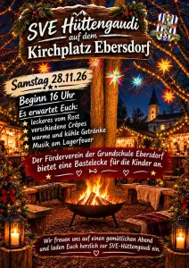 Einladung zum SVE- Hüttengaudi am 28.11.2026