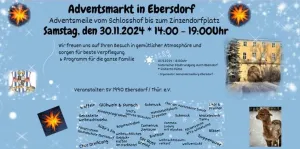 Ebersdorfer Adventsmarkt am 30.11.2024 - mit Adventsmeile!